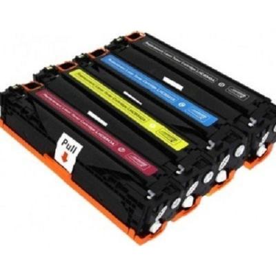 hementoner Hp CF542A,  M254 / M280 / M281 4 Renk Takım Muadil Toner